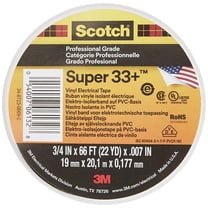 Scotch Super 33  3/4 in. W X 66 ft. L Black Vinyl Electrical Tape