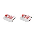 thumbnail image 3 of Matsuzay Joystick inalámbrico Suministros para juegos Base antideslizante TV Teléfono móvil Mano de obra fina Control Stick Pieza reemplazada Blanco rojo 2Conjunto, 3 of 6
