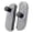 Black, variant on eXtremeRate 3D Joystick & Thumb Grips Kit for Nintendo Switch 2 Joy-Con – w/ Side Rail Buttons & Analog Caps - Clear