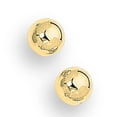 thumbnail image 2 of JewelStop 14K Yellow Gold Polished Finish 10mm Post Earrings with Push Back Clasp, 2 of 5