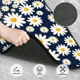 thumbnail image 3 of Pofeuu Daisy Floral Print Car Foot Mat Set of 4 Pieces - All-Weather Full Set Floor Mats for Cars Trucks SUVs, 3 of 7