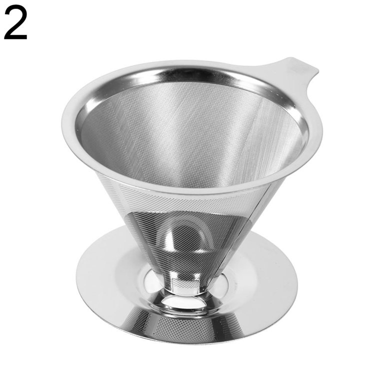 L'ÉPICÉA Pour Over Coffee Maker Set, Pour Over Coffee Maker with Stand,  Adjustable Stainless Steel Stand, Wooden Base, Paper Filters, Cone Glass