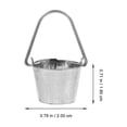 thumbnail image 2 of SWETRACE Mini Pail Buckets for Indoor Outdoor Decor, Small Metal Buckets 0.8x0.8x0.7in for Crafts and Garden, 2 of 8