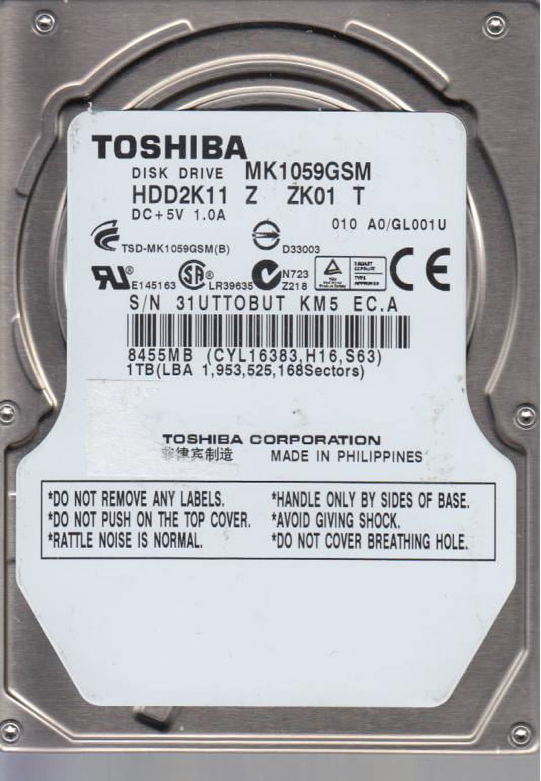 Toshiba 4TB MD04ACA400 SATA 6.0Gb/s 7200RPM Internal Hard Disk