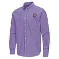 thumbnail image 2 of Men's Antigua Purple Orlando City SC Ellis Tri-Blend Long Sleeve Button-Down Shirt, 2 of 3