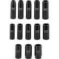 MaxWorks 80783 13Piece 1/2" Drive Metric Impact Socket Set With Laser Etched Size Marking