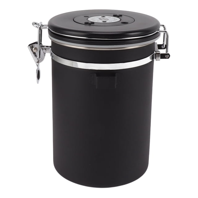 Contenedor De Café 1.8L Almacenamiento De Granos De Acero Inoxidable Sellado