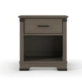 thumbnail image 5 of Child Craft Redmond Nightstand with Drawer & Cabinet Storage, Pine Wood Construction, Dapper Gray, 5 of 6