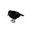 B, variant on Halloween Crow Decorations, Realistic Handmade Black Feathered Crow Prop, Scary Raven Birds for Indoor Outdoor Haunted House, Standing and Flying Poses, Bendable Feet