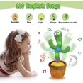 thumbnail image 3 of Divertidos cactus para niños, adultos y mascotas, que bailan, cantan e imitan sonidos recargables, con 120 canciones en inglés, 3 of 5