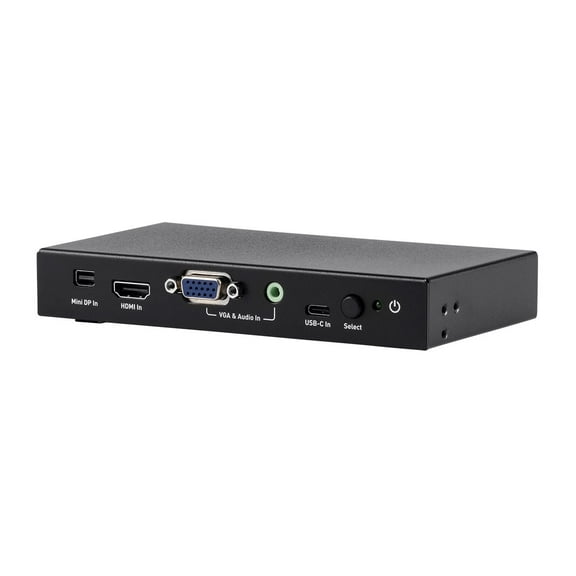 Monoprice Blackbird 4K@60Hz Multi Video Input HDMI Converter, Mini DisplayPort, HDMI, VGA With 3.5mm Analog Audio, and USB Type-C Audio/Video Inputs