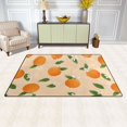 thumbnail image 3 of Orange Pattern Memory Foam Area Rug 31"x20" Non Slip, Absorbent, Fade Proof for Living Room, Bedroom, Office, 3 of 7