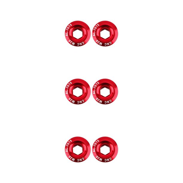 Tornillos de manivela Eigraketly paquete de 2 bicicleta montaña Aleación M20 color sólido