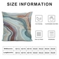 thumbnail image 6 of YANMS Throw Pillow Cover Marble White Gray Pattern Abstract Blue Ink Liquid Decorative Pillow Case Home Decor Square Pillowcase,2 pcs White, 6 of 6