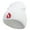 White, variant on Fireman Embroidered 12 Inch Long Knitted Beanie - White OSFM