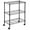 Black, variant on 3 Shelf Shelving Storage Units with Wheels, Wire Heavy Duty Shelves for Storage Adjustable Storage Shelving Unit for Kitchen Garage Office Small Places Metal Organizer Wire Rack