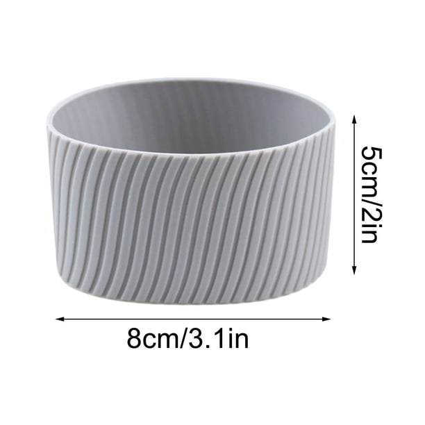 Funda de silicona para tazas, reutilizable, resistente al calor, funda protectora para tazas, funda de silicona para vasos, funda térmica para bebidas, funda protectora para botellas.