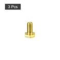 thumbnail image 3 of Unique Bargains Brass Hex Bolts, M8x16mm 3 Pack Fully Thread Grade 4.8 Machine Screws, 3 of 4