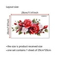 thumbnail image 3 of Rose Flower Vine Wall Stickers,Valentines Window Clings Floral Art Botanical Wall Decals Removable Vinyl Peel and Stick for Furniture Door Living Room Bedroom Nursery Decorations, 3 of 5