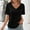 Black, variant on Njoeus Tops for Women Trendy White Blouses for Women Dressy Fashion Women's Summer V-Neck Solid Short Sleeve Sexy Top Blouse Ladies Tops and Blouses On Clearance