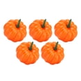 thumbnail image 1 of Plastic Pumpkin,5pcs Craft Pumpkins Mini Halloween Pumpkin Fake Pumpkins Rapid Response, 1 of 14