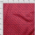 thumbnail image 3 of oneOone Cotton Poplin Twill Red Fabric Brush Stroke Dress Material Fabric Print Fabric By The Yard 56 Inch Wide, 3 of 5