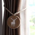 thumbnail image 4 of LEORX Coffee Magnetic Curtain Tiebacks Cotton Rope Decorative Window Drapes Holdbacks, 4 of 8