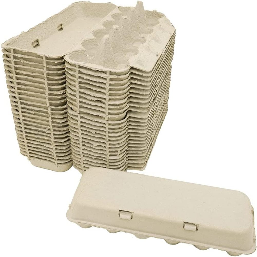 RovKeav Large Blank Flat Top Egg Cartons for Chicken Eggs 200 Count