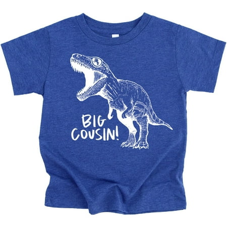 

Big Cousin Dinosaur T-Shirts for Girls and Boys Fun Family Outfits Vintage Royal Shirt 18 Months