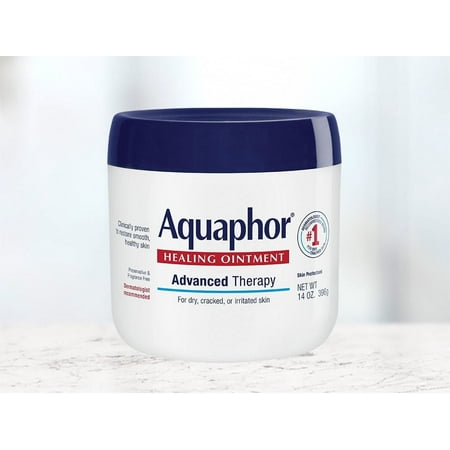 Aquaphor Healing Ointment, Advanced Therapy Skin Protectant, Dry Skin Body Moisturizer, 14 Oz Jar