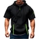 thumbnail image 2 of pstuiky Camisas casuales de manga corta para hombre, Camisa de verano de manga corta con botones y cuello alto para hombre ropa de hombre m, 2 of 5