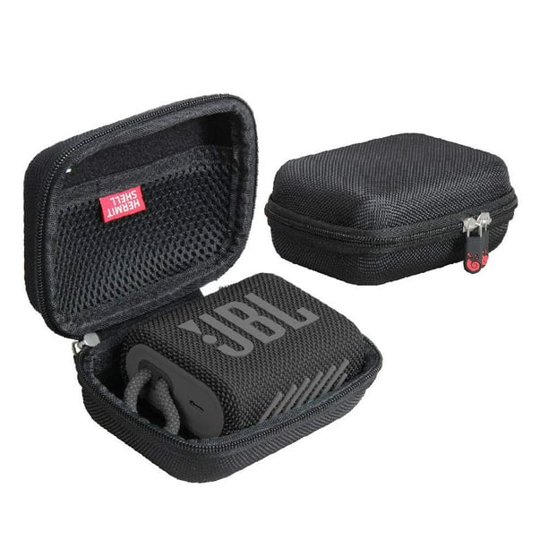 Estuche rígido de viaje Hermitshell para parlante JBL Go 3 negro