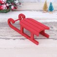 thumbnail image 3 of GOOHOCHY Decoración de trineo navideño de mesa, modelo de trineo de madera, diseño de escena de fiesta navideña, accesorio, 3 of 8