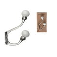 thumbnail image 2 of Iron Hook With Ceramic Ivory Knob (Nickel - Set of 4, 2 of 2