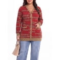 thumbnail image 5 of Cueply Women Plus Size Cardigan Open Front Button Down Sweater Lightweight Knit Jacket with Pockets Fall Winter Outerwear, 5 of 6
