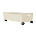 thumbnail image 2 of Under Desk Rolling Cart, Tray Storage Organizer Cart, Simple  Space Saving Mobile Utility Trolley with Handle, Strong Storage Trolley Cart for Office Dormitory Bedroom, 2 of 8