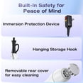 thumbnail image 6 of NEXPURE Hair Dryer, 1875W Ionic Blow Dryer with Diffuser and Concentrator, Fast Drying Low Noise, 3 Heat & 2 Speed Settings, White, 6 of 11