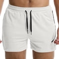 thumbnail image 6 of JoveMarine Men's Quick Dry Mesh Training Pants Breathable Running Shorts for Fitness and Sports Thin Casual Summer Pants White 2XL, 6 of 6