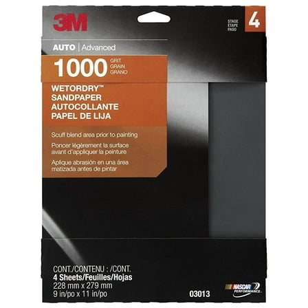 3m 03013 wetordry 9 x 11 1000 grit sandpaper
