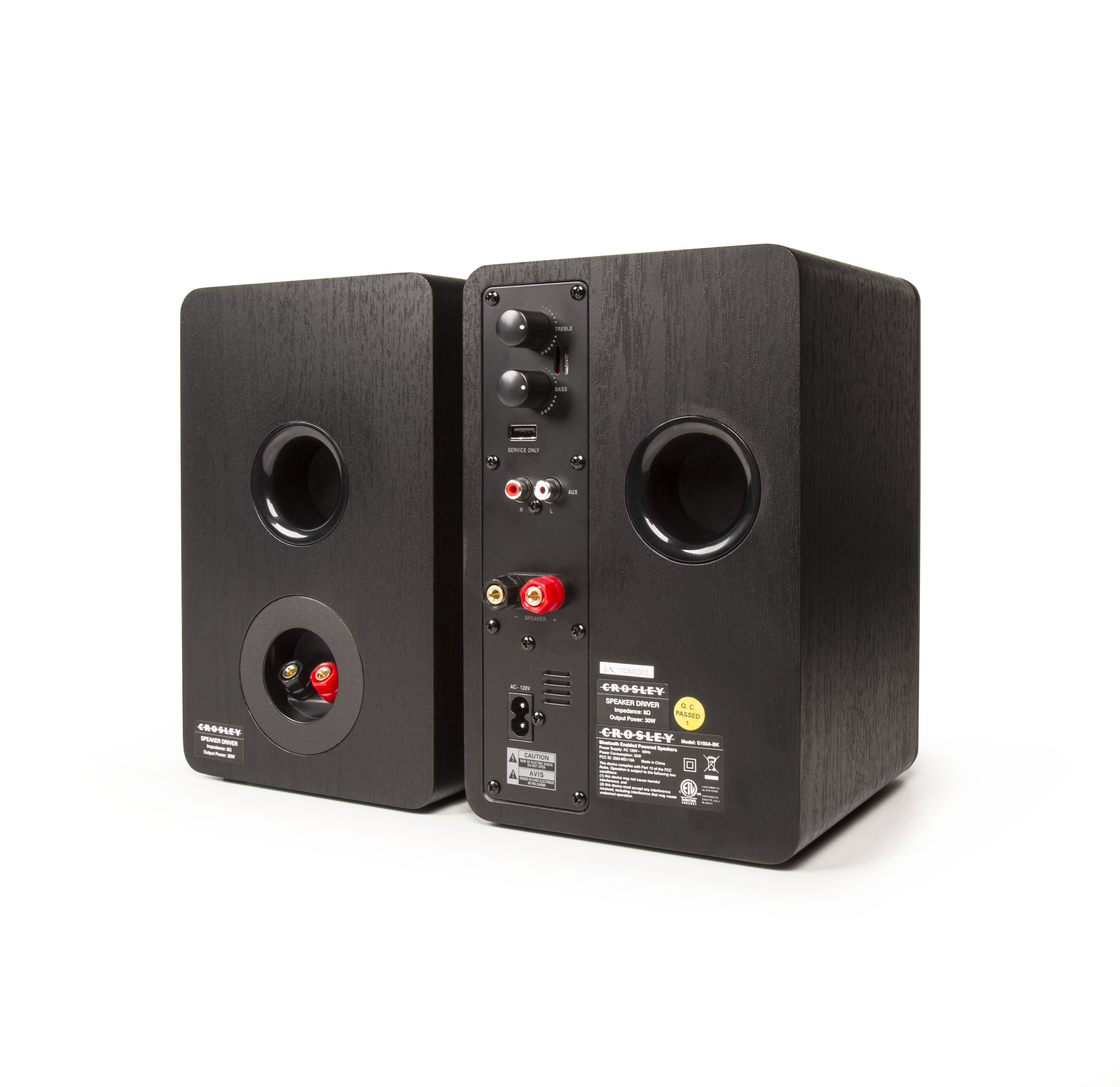 Crosley S100 Powered Speakers (Sold in Pairs)