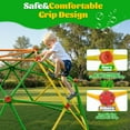 thumbnail image 5 of ENYOPRO 6ft Outdoor Climbing Dome, Kids Jungle Gym Dome Climber, Playground Climber for 3-5 Years Old, Climbing Toys for Outside, Rust & UV Resistant Steel Climbing Structures, Max 500lbs, Green, 5 of 10