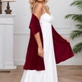thumbnail image 5 of HNMKIU Elegant Velvet For Wedding And Evening Events A Soft Shawl Scarf For Bridesmaids And Guests ,One Size, 5 of 7