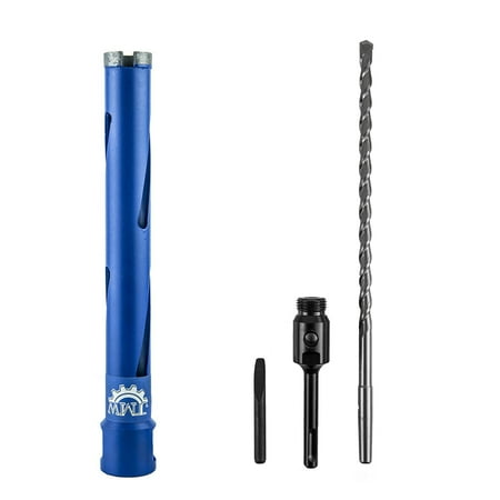 

Jeremywell Dry Diamond Drill Core Bit for Brick and Concrete with Pilot Bit 1-1/4 (32mm) Diameter with SDS Plus Arbor for #30/40 Diamond Laser Welded