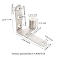 thumbnail image 2 of BESTYASH 2-Pack Stainless Steel Cabinet Door Hinges for Home, Smooth Finish, , Easy to Install and Disassemble, 2 of 7