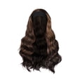 thumbnail image 3 of XIAQUJ Headband Wig Body Wave Long Wave Black Wig Black Female Headband Wig Wigs for Women B, 3 of 5