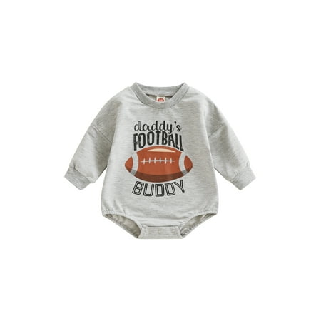 

Baby Boys Girls Halloween Clothes Romper Pumpkin Letter Print Long Sleeve Crew Neck Jumpsuit