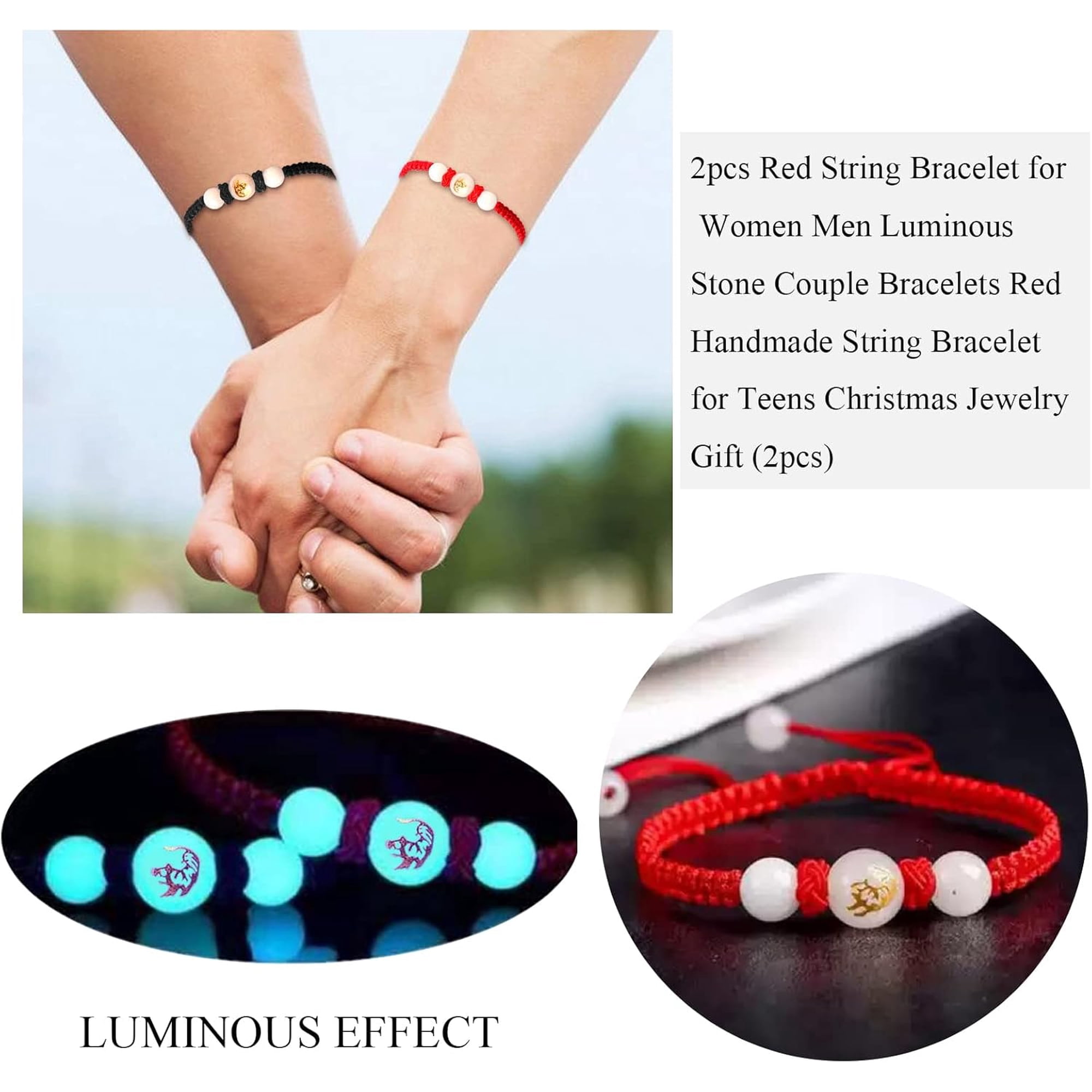Bracelet Tibétain Kabbale Rouge, Nœud Porte-bonheur – Corde Traditionnelle