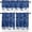 White Blue, variant on Grey Red Christmas Balls Kitchen Curtains Sets for Windows 24 Inch Length, Xmas Snowflake Rod Pocket Window Treatments Tier Curtains and Valances Set for Bedroom/Bathroom