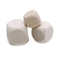 thumbnail image 2 of Blank Wooden Dice Unfinished Square Block 6 Sided Wood Cubes with Rounded Corner, 2 of 6