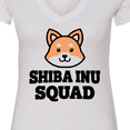 thumbnail image 4 of Inktastic Dog Shiba Inu Squad Women's V-Neck T-Shirt, 4 of 5